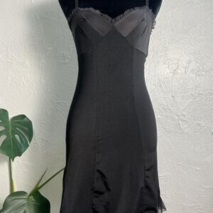 Victoria secret black y2k babydoll lingerie slip